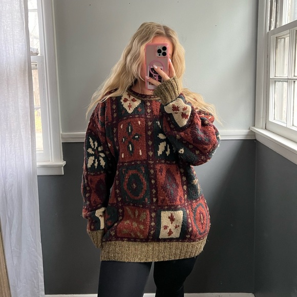 Vintage Sweaters - Vintage Abercrombie & Fitch Wool Sweater XL